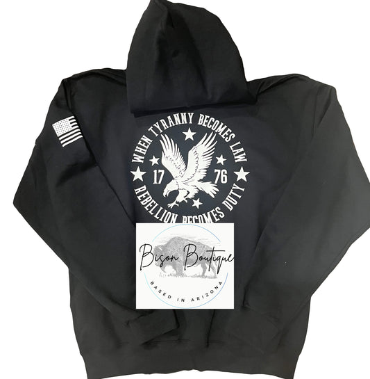 Tyranny Becomes Law Hoodie