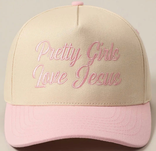 Pretty Girls Love Jesus Trucker Hat