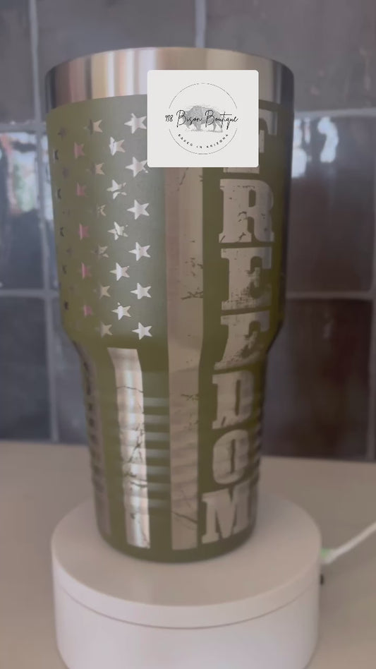 We the People Engraved Tumbler